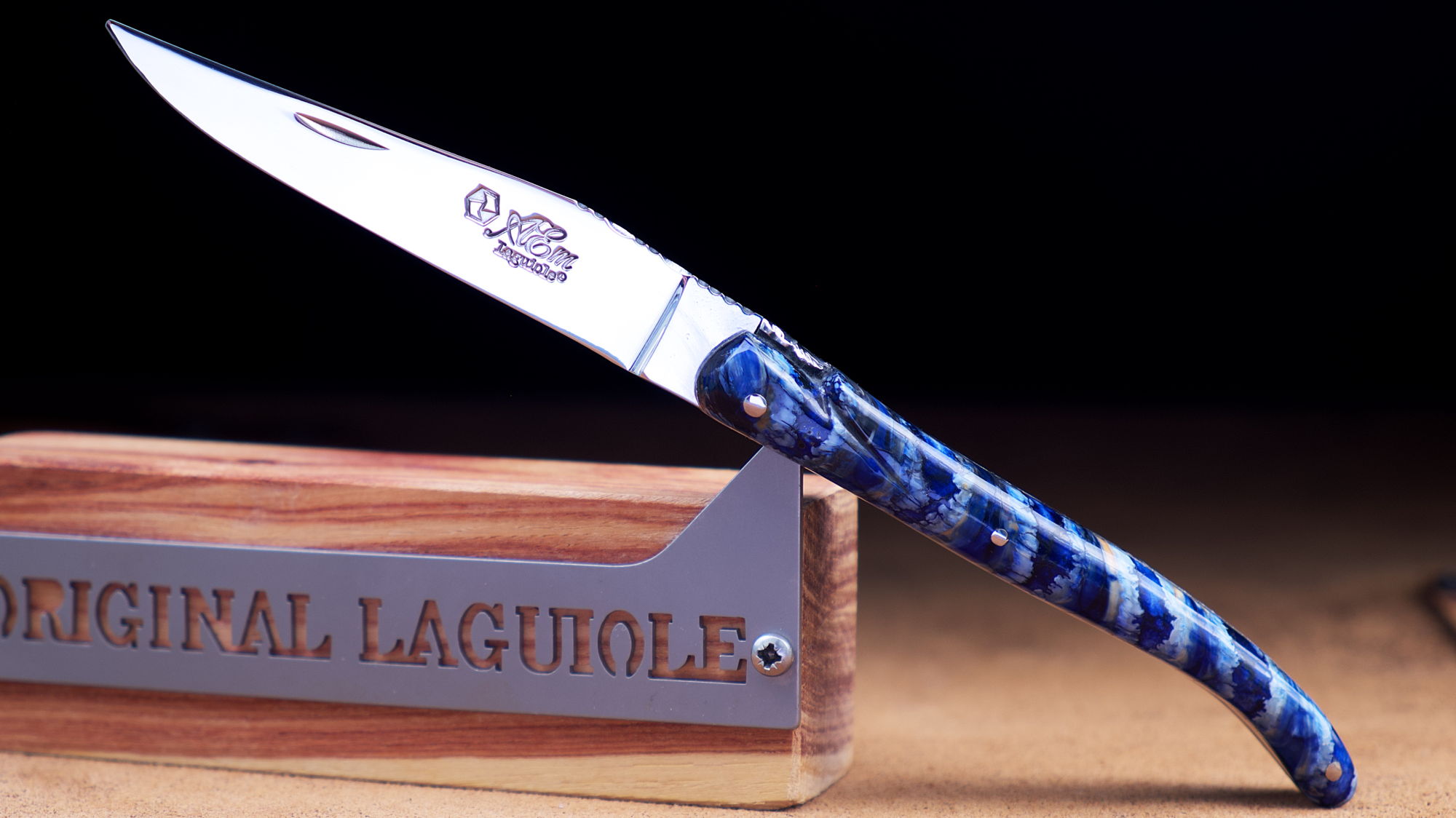 Original laguiole - Lady-Messer Laguiole du Barry, Edition EMBRASSÉ 07, Mammutbackenzahn, 10 cm, brillant, plein