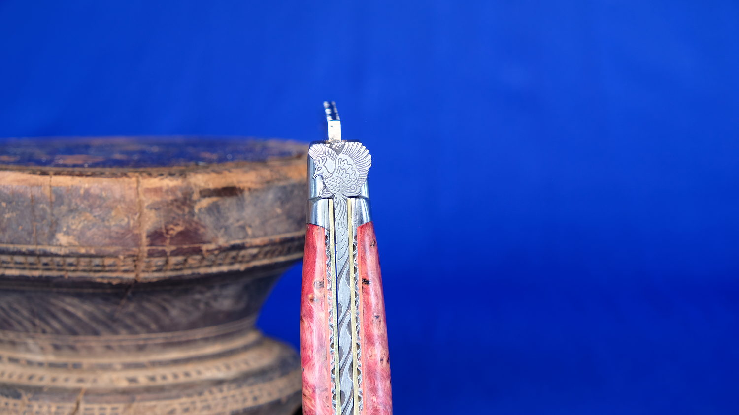 Original laguiole - Taschenmesser Laguiole du Barry, Edition Phoenix 02 by Fabrice Lefort, double platines, brillant