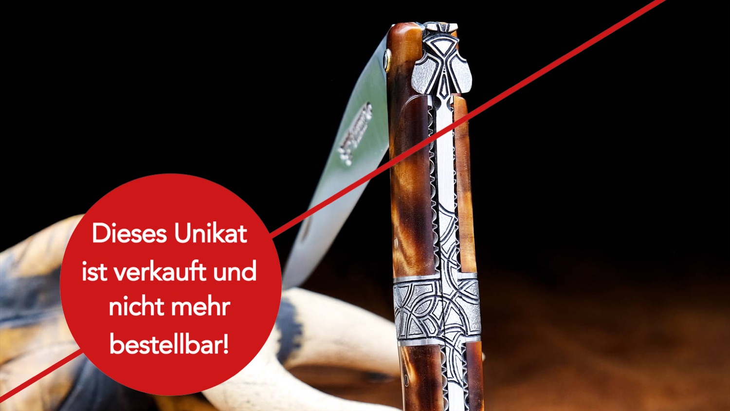 Original laguiole - UNIKAT: Taschenmesser Laguiole en Aubrac, MERCOL 15, Pappelholz, Plein, brosse