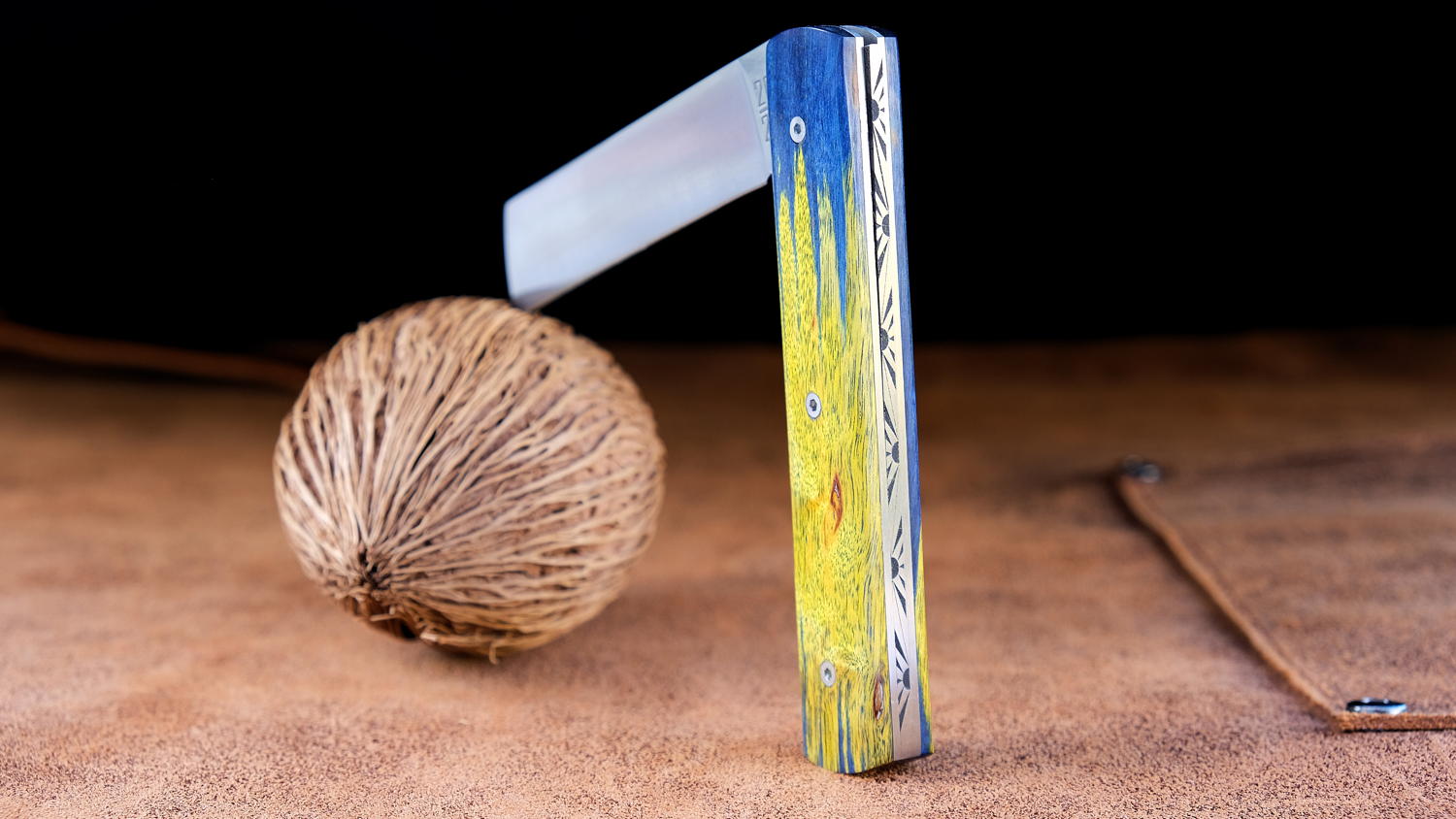 Original laguiole - Taschenmesser Le Fidele, Edition 20/20 COLORS OF LIFE 08, brosse