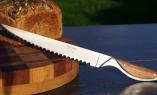 Brotmesser Haute Cuisine bei Claude Dozorme, exotisches Holz Ansicht 1