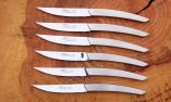 Claude Dozorme Thiers 6-teilig. Steakmesser Set, Vollmetall, brillant/brosse Ansicht 1