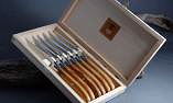 Claude Dozorme Laguiole 6-tlg. Steakmesserset, brillant, Wacholder Ansicht 1