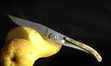 Laguiole-Taschenmesser Claude Dozorme Liner Lock Widder Ansicht 1