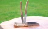 Claude Dozorme Thiers 6-teilig. Steakmesser Set, Olivenholz, Liner-Edition Ansicht 1