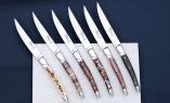 EXKLUSIVES Thiers-Steakmesserset Goyon-Chazeau, ART DE LUXE,  MADOLNO 02, 6-teilig, Mammutstosszahn, Brillant Ansicht 1