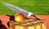Fleischmesser Haute Cuisine bei Claude Dozorme, exotisches Holz, 26 cm Ansicht 1