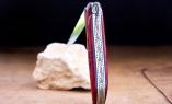 Halb-UNIKAT: Taschenmesser Laguiole David Dauvillaire, Edition KIVET Jaspis, tripple Platines, brillant, Plein Ansicht 1