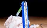 Halb-UNIKAT: Taschenmesser Laguiole David Dauvillaire, Edition KIVET Lapislazuli, tripple Platines, brillant, Plein Ansicht 1