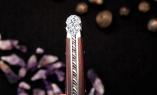 HALBUNIKAT: Laguiole Taschenmesser Mickael Ginisty, Edition JARES 08, Carbonfaser, brosse, guillochierte Biene Ansicht 1