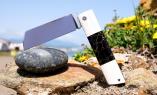 HALBUNIKAT: Taschenmesser CORIANDO 04 von Thomas Fleury, Coriangriff+Onyx, brillant Ansicht 1
