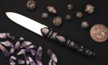 HALBUNIKAT: Taschenmesser von Mickael Ginisty, Edition EULALIA 02, Ebenholz, brosse Ansicht 1