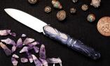 HALBUNIKAT: Taschenmesser von Mickael Ginisty, Edition EULALIA 03, Kamelknochen, brosse Ansicht 1