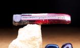 IKARIX 07 ROT: Laguiole-Taschenmesser Chevalier Laguiole, Damast, Holz, Double Platines, brillant, plein Ansicht 1