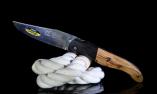 Jagdmesser Laguiole le Fidele, Ebenholz/Wacholder, Edition BLACK EARTH, brosse Ansicht 1