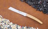 Küchenmesser Claude Dozorme, Edition RARGIN, Olivenholz, 12 cm, Tranchermesser Ansicht 1