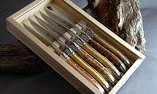 Steakmesserset Laguiole Arbalete Genes David, 6-teilig, DIVERS Ansicht 1