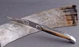 Taschenmesser Laguiole Aveyron, double platines, brillant, Hornspitze Ansicht 1