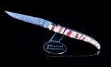 Taschenmesser Laguiole Claude Dozorme, MAMMUTO 07, Damast, Mammutbackenzahn, Ansicht 1