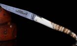 Laguiole Claude Dozorme, Edition ARIGON 04, Damast, Mammutbackenzahn/Knochen, Plein, brosse Ansicht 1