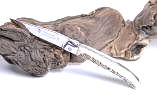 Taschenmesser Laguiole Claude Dozorme, Drop9-System, Hirsch-Horn, Guillochierte Platine Ansicht 1