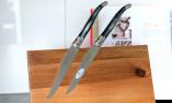 Laguiole en Aubrac 2-teilig zwei Steakmesser, brillant Horngriff Ansicht 1