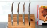 Laguiole en Aubrac 4-teiliger Steakmesserset, Platanenholz, brosse Ansicht 1