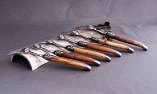 Laguiole en Aubrac 6-teilig, Gabel Set, brosse/brillant, Bois de France, divers Ansicht 1