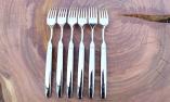 Laguiole en Aubrac 6-teilig, Gabelset Monoblock brillant Edelstahl Ansicht 1