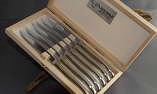 Laguiole en Aubrac 6-teilig, Steakmesser Set brillant Edelstahl Ansicht 1