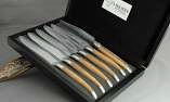 Laguiole en Aubrac 6-teilig, Steakmesser Set Brosse, Walnuss Ansicht 1