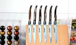 Laguiole en Aubrac 6-teilig, Steakmesser Set, Edition HYBRID, brillant, Wüsteneisenholz Ansicht 1