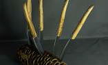 Laguiole en Aubrac 6-teilig, Steakmesser Set Quotidiens Olive Ansicht 1