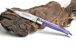 Taschenmesser Laguiole en Aubrac, brillant, JUMA 01, Lila, guillochierte Biene Ansicht 1