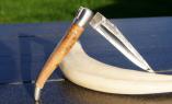 Taschenmesser Laguiole en Aubrac, double platines, Brut de Forge, Wacholder Ansicht 1