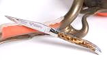 Taschenmesser Laguiole en Aubrac, guillochierte Platine, brillant, Kaktus Marron Ansicht 1