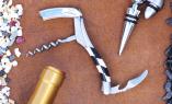 Laguiole en Aubrac, Sommelier, DAMIER Le JOU 03, brosse, Ebenholz/Knochen Ansicht 1
