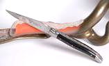 Taschenmesser Laguiole en Aubrac, Edition WESPE, guillochierte Platine, brosse, Ebenholz Ansicht 1