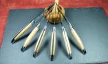 Laguiole Goyon-Chazeau, Edition ART ONE, 6-teilig, Steakmesserset Olivenholz, brillant Ansicht 1