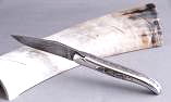Taschenmesser Laguiole Honore Durand, Damast, Abalone, Einzelanfertigung Ansicht 1