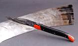 Taschenmesser Laguiole Honore Durand, Damast, G10/Ebenholz Ansicht 1