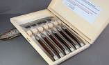 Laguiole "Le Fidèle" 6-teilig, Gabelset Amourette / Schlangenholz Ansicht 1
