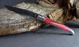 Taschenmesser Laguiole Le Fidèle, Edition F520 sunset, Damast 520 Lagen, Mammut-Backenzahn Ansicht 1