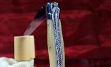 Laguiole Taschenmeser Philipe Voissiere, Edition LE LINES, Horn blond, double platines, brillant Ansicht 1