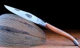 Laguiole-Taschenmesser Arbalete G. David, Edition MARGOT, Olivenholz, brosse Ansicht 1