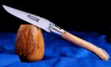 Laguiole-Taschenmesser Fontenille Pataud, Wacholder, brosse, guillochierte Biene, BackLock Ansicht 1