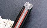 HALBUNIKAT: Laguiole-Taschenmesser Jean-Michel Cayron, Edition BLACK ELEFANT, Ebenholz, guillochierte Biene Ansicht 1