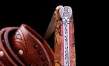 Laguiole-Taschenmesser Jean-Michel Cayron, Edition INVERSE BEE, Buche, guillochierte Biene Ansicht 1