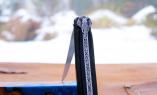 Laguiole-Taschenmesser Jean-Michel Cayron, Edition SNOW ELEFANT, Ebenholz, guillochierte Biene Ansicht 1
