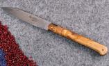 Laguiole-Taschenmesser, Laguiole du Barry, Edition DROIT Olivenholz, brosse, 13 cm, guillochierte Biene, Plein Ansicht 1